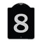 Signmission Sign with Number 8 Heavy-Gauge Aluminum Architectural Sign, 24" x 18", BS-1824-22900 A-DES-BS-1824-22900 - alternate 1